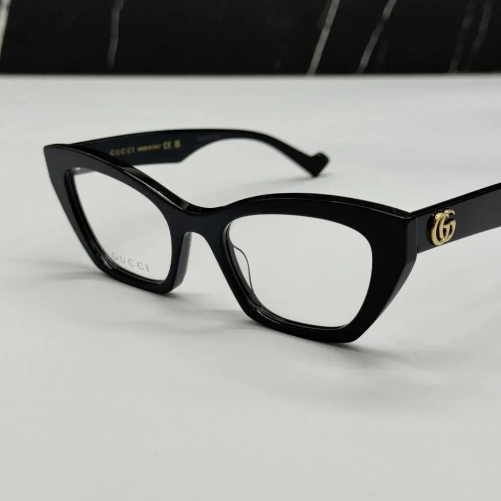 NEW GG1334O 001 GUCCI BLACK CAT EYE WOMEN GUCCI EYEGLASSES